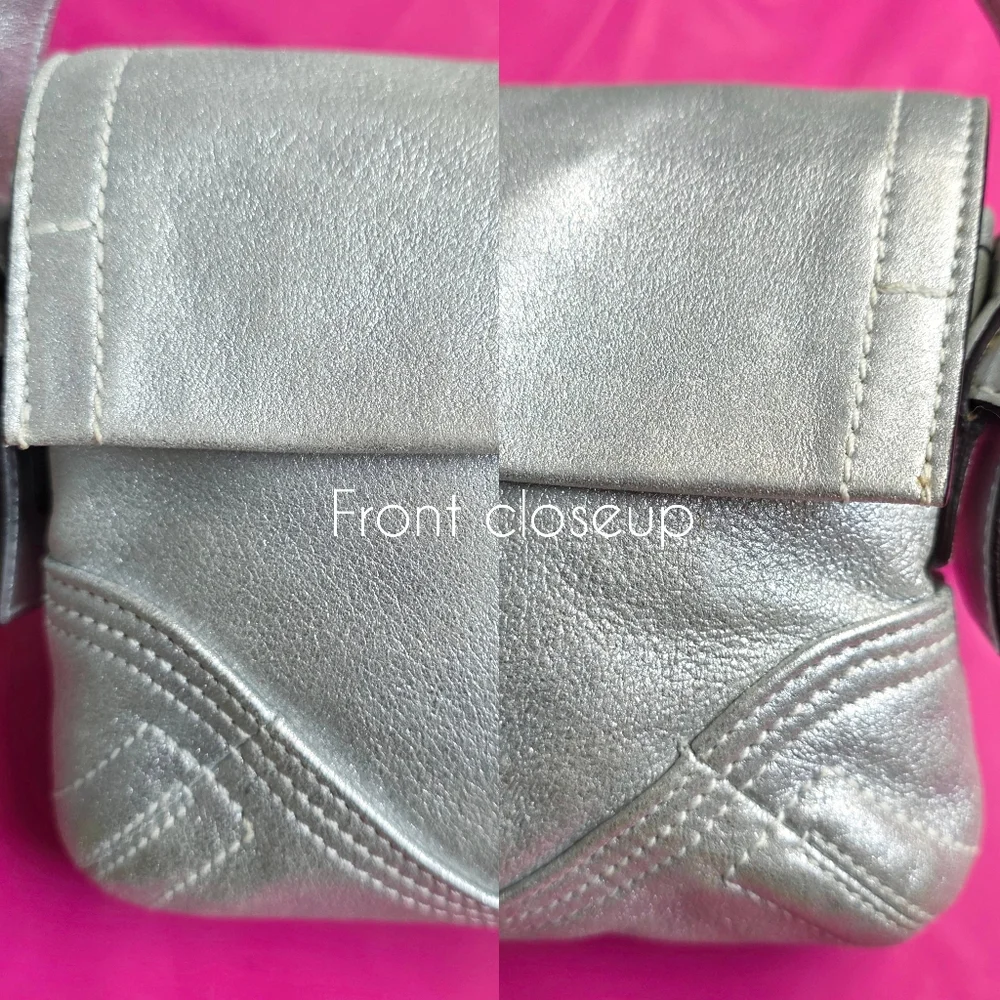 🅢🅞🅛🅓 Coach Y2k Goat Suede Flap Shoulder Bag - Picture 13 of 16